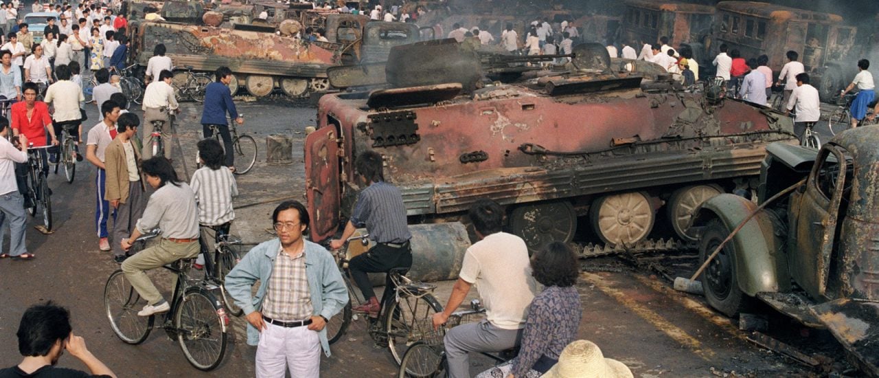 Peking  2 Tage nach dem Tiananmen Massaker 1989. Foto: AFP | Manuel Ceneta