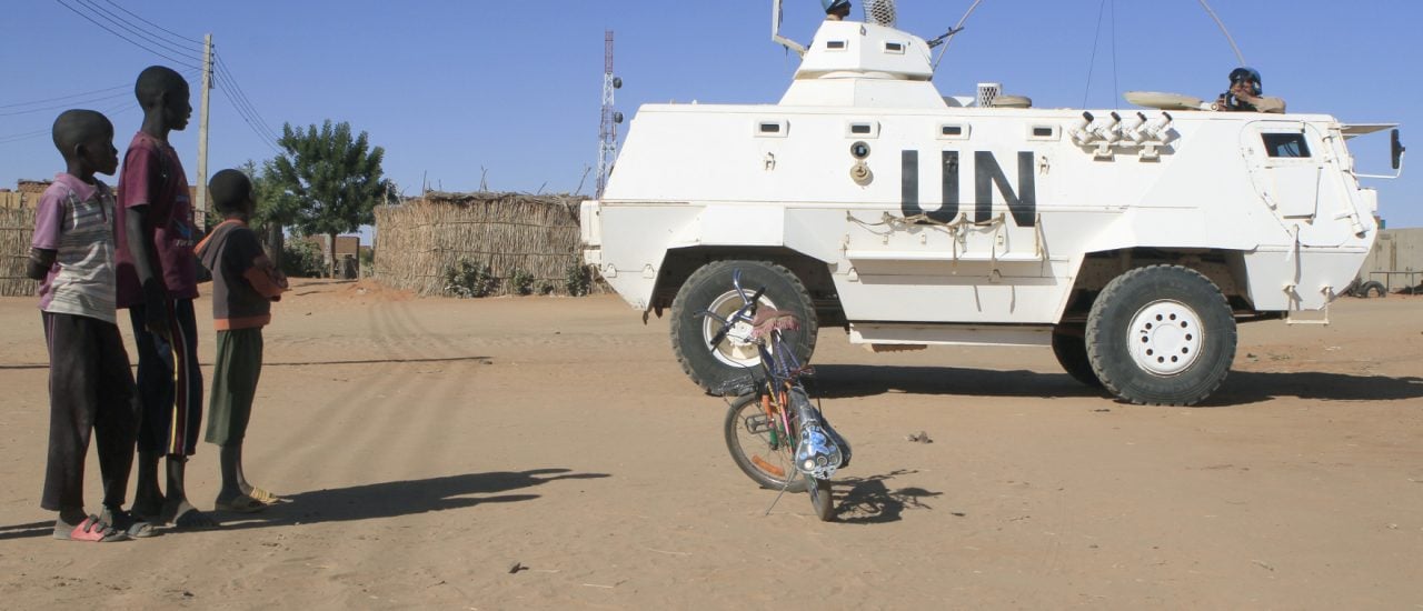 Der Unamid-Einsatz in der Provinz Darfur im Sudan. Foto: Asharf Shazly (AFP)