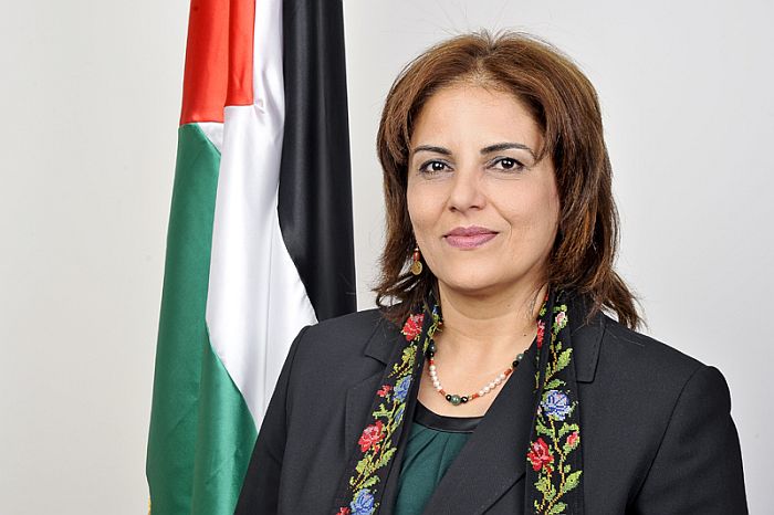 Khouloud Daibes  - leitet die Diplomatische Vertretung Palästinas in Deutschland.