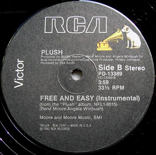 Plush - Free and Easy (Instrumental) - RCA Victor - 1982