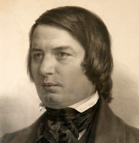 Robert Schumann - Zeichnung von Adolph Menzel, Foto: Wikimedia / gemeinfrei