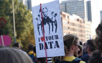 Schon 2007 regte sich Widerstand gegen die Datenspeicherung auf Vorrat: Hier beispielsweise auf der Demo „Freiheit statt Angst“ in Berlin. Foto:Demo-Vorratsdatenspeicherung-061 CC BY-SA 2.0 | John-Paul Bader|Flickr