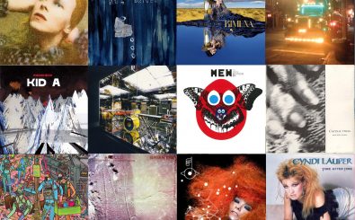 Von Bowie bis Cyndie Lauper – der Plattenkoffer von We Are The City. Collage: detektor.fm