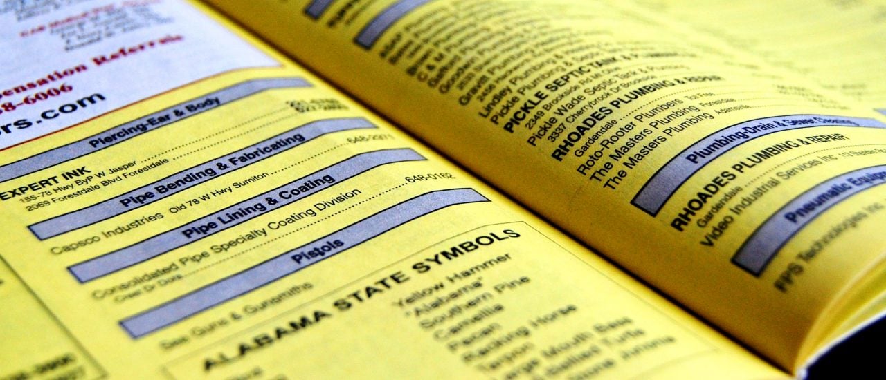 Der Eintrag in den Gelben Seiten ist für Unternehmen nicht mehr entscheidend. Foto: Obsolete Book – 5/365 | CC BY 2.0 | Jamie / flickr.com.