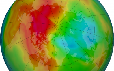 Noch ist die Ozonschicht über Norwegen dünn, doch Besserung scheint in Sicht. Foto: NASA | Ozon Watch