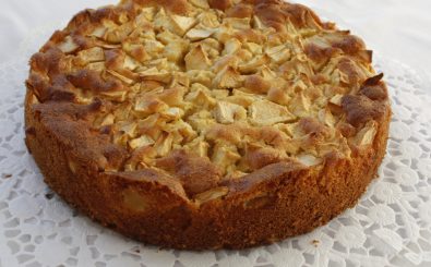 Apfel-Walnuss-Kuchen gebacken von Juliane. Foto: Juliane Neubauer.