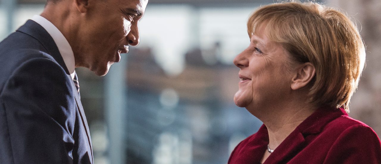 Ihn soll sie auch bezirst haben. Pflegen Angela Merkel und Barack Obama ihre internationalen Beziehungen zu gut? Foto: Afp | John Macdougall