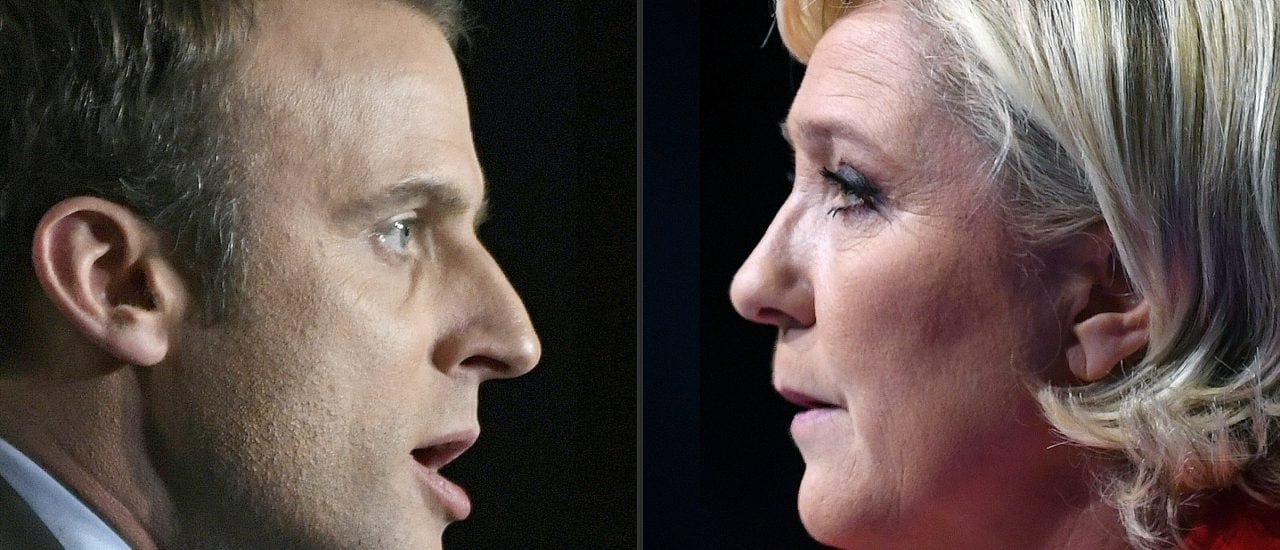 Der Präsidentschaftswahlkampf in Frankreich auf seinem Höhepunkt. Und sonst so? 100 Tage Trump und Seehofers Rückzug vom Rückzug. Foto: ALAIN JOCARD, ERIC FEFERBERG | AFP