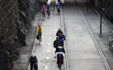 Bis 2050 will die Stadt Helsinki ihre Radschnellwege soweit ausbauen, dass Autos unnötig werden. 