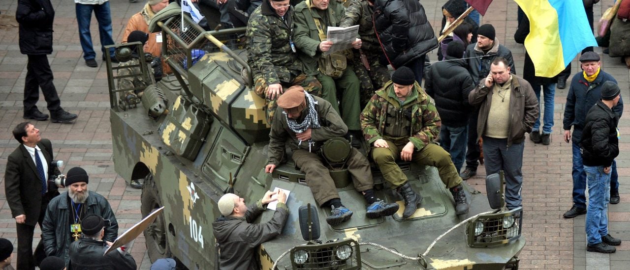 Der Krieg in der Ostukraine währt schon seit 2014. Dem internationalen Gerichtshof liegt seit Januar eine Anklage gegen Russland vor. Foto: | Sergei Supinsky / afp