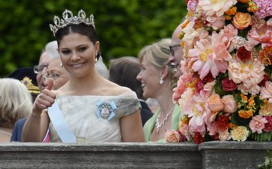 Die schwedische Kronprinzessin Victoria auf der Hochzeit von Prinz Carl Phillip. Foto: Jonathan Nackstrand / AFP