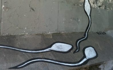 Bild: Sperm Graffiti | Spermien Graffity Grace Hebert/ Flickr | CC BY 2.0