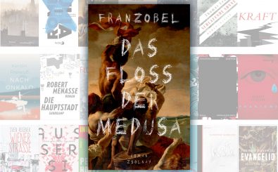 Das Cover des neuen Romans von Franzobel schmückt das gleichnahmige Gemälde des französischen Malers Théodore Géricault: „Das Floß der Medusa“. Foto: | Foto: detektor.fm / Zsolnay Verlag