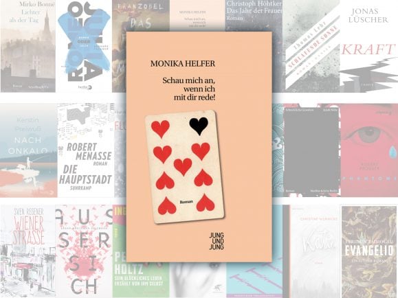 Der Roman "Schau mich an, wenn ich mit dir rede!" von Monika Helfer steht auf der Longlist für den Deutschen Buchpreis 2017. | detektor.fm/Jung und Jung-Verlag