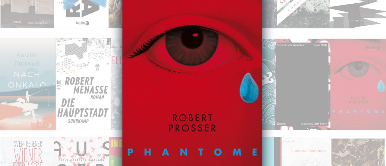 Der Roman „Phantome“ von Robert Prosser steht auf der Longlist für den Deutschen Buchpreis 2017. Foto: | detektor.fm | Matthes & Seitz Berlin