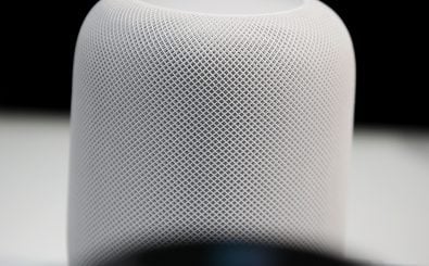 Mit dem Internet reden, funktioniert bei Apple mit dem HomePod. Foto: Justin Sullivan | AFP
