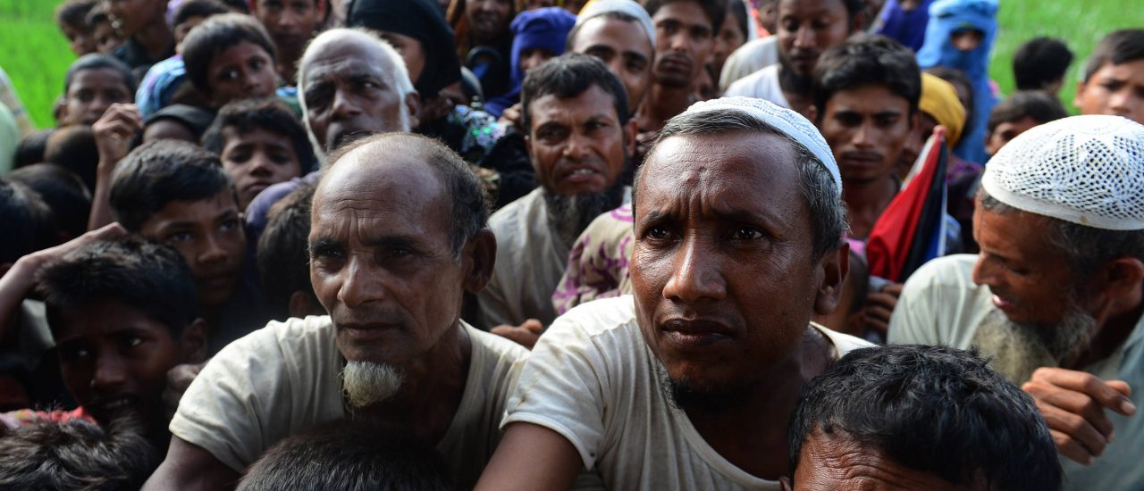 Eine humanitäre Krise scheint vorprogrammiert: Bis zu 260.000 Rohingya sind auf der Flucht nach Bangladesch. Foto: Munir Uz Zaman | AFP