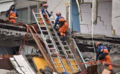 Das Erdbeben in Mexiko hat über 200 Menschenleben gekostet. Foto: Yuri Cortez / AFP