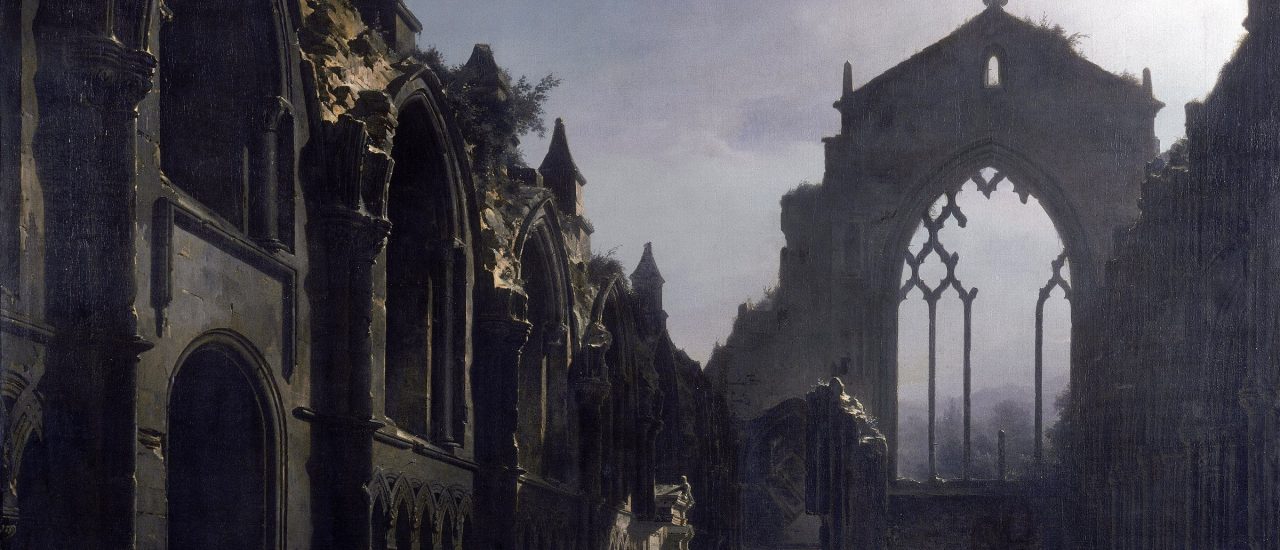 Die Ruinen von Holyrood Chapel – hier fand Mendelssohn Inspiration für seine schottische Sinfonie. Foto: THE RUINS OF HOLYROOD CHAPEL | CC BY 2.0 | Louis Jacques Daguerre/The Lost Gallery |flickr.com