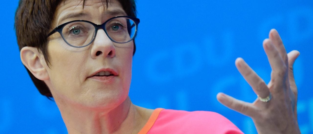 Die saarländische Ministerpräsidentin Annegret Kramp-Karrenbauer soll CDU-Generalsekretärin werden. Foto: Tobias Schwarz / AFP