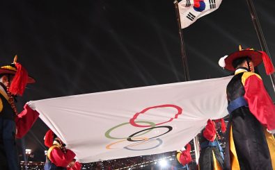 Der Sport steht bislang noch im Hintergrund bei den olympischen Winterspielen in Pyeongchang. Foto: Kirill Kudryatsev | AFP