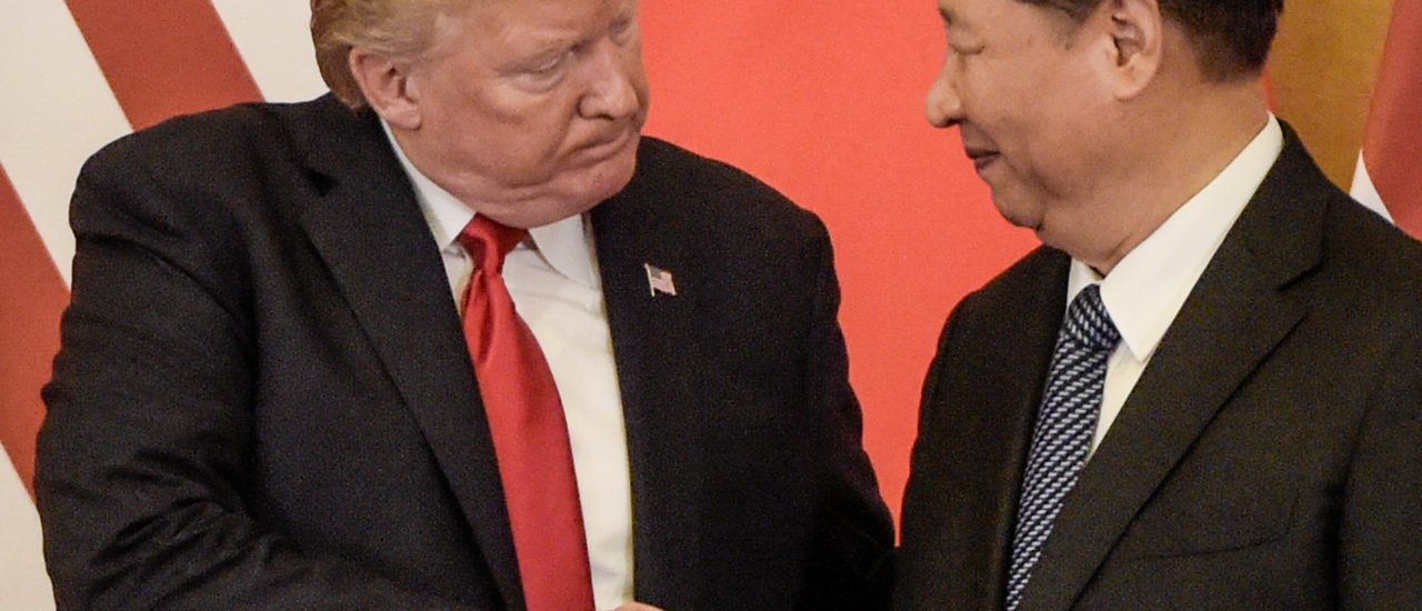 Donald Trump und der chinesische Präsident Xi Jinping im vergangenen November bei einem Treffen in Peking. 