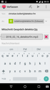 Audioaufnahme per Smartphone