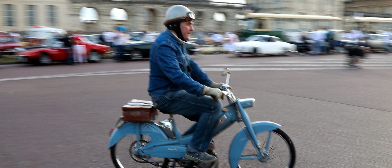Das Moped, ein Liebhaberstück. Foto: Jacques Demarthon | AFP