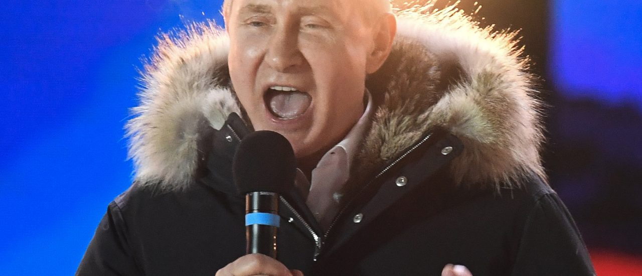 Wladimir Putin gewinnt die Wahlen in Russland mit einer deutlichen Mehrheit. Foto: Kirill KUDRYAVTSEV | AFP 