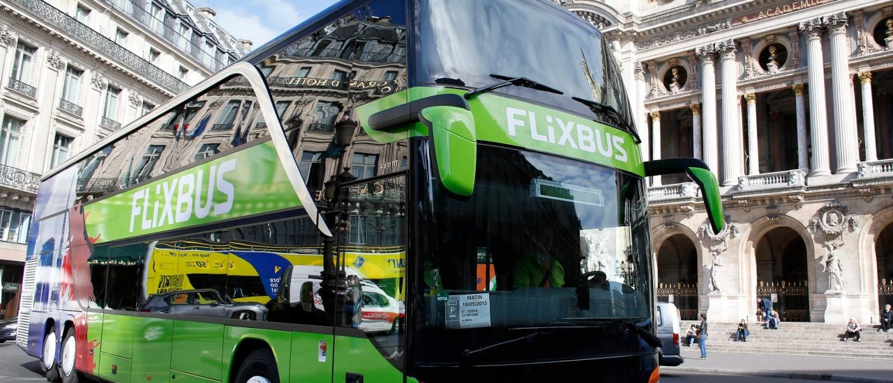 Mit einem Marktanteil von 90 Prozent ein Quasi-Monopolist: Flixbus. Foto: Thomas Samson | AFP