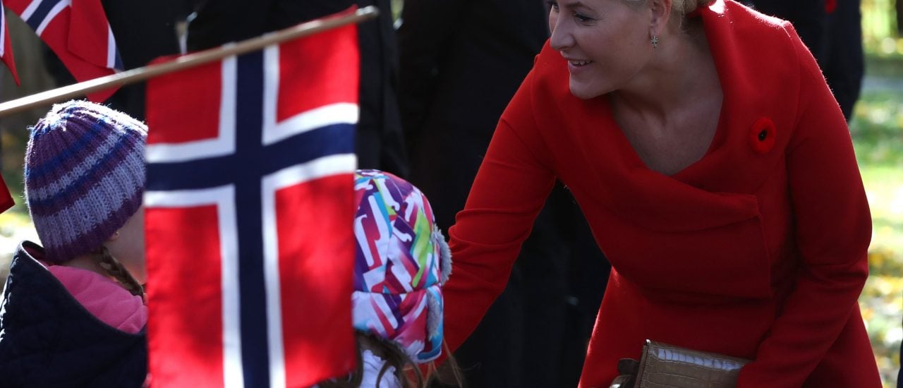 Die Kronprinzessin Mette-Marit bei einem öffentlichen Termin. Foto: Lars Hagberg / AFP