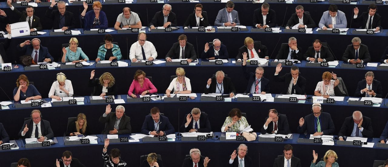 Die EU-Parlamentarier haben für die umstrittene Urheberrechtsreform gestimmt. Foto: Frederick Florin | AFP