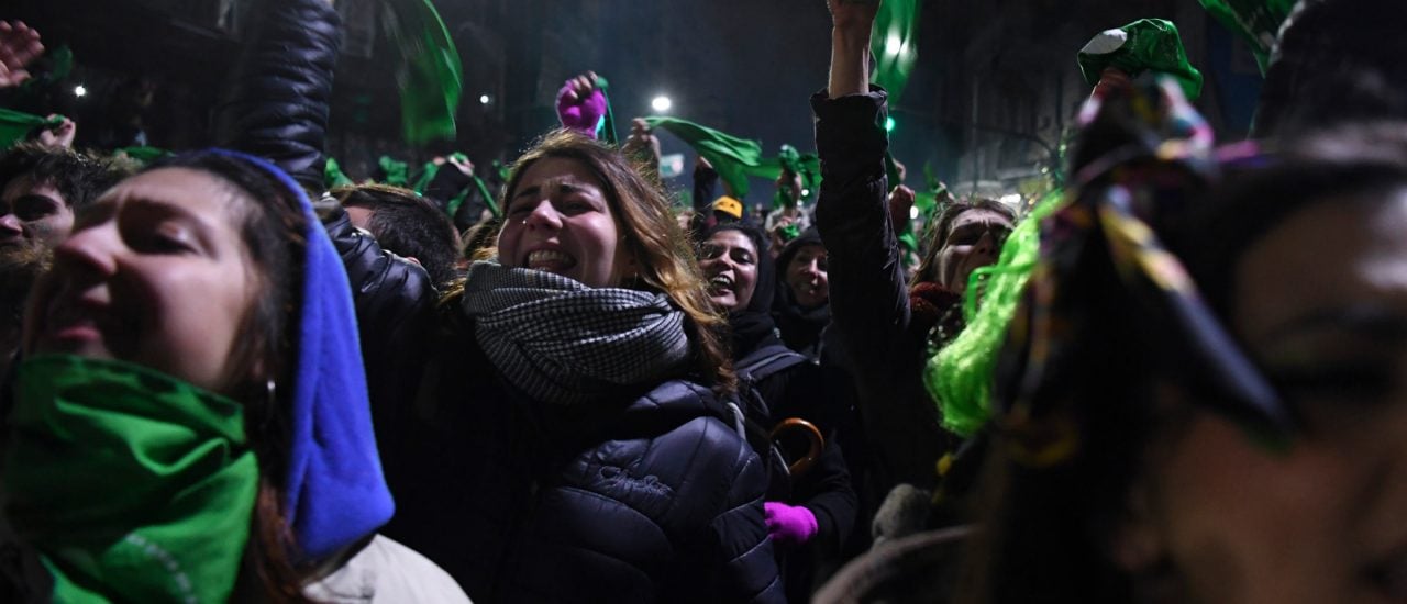 Abtreibungsbefürworter in Argentinien sind enttäuscht. Foto: Eitan Abramovich | AFP