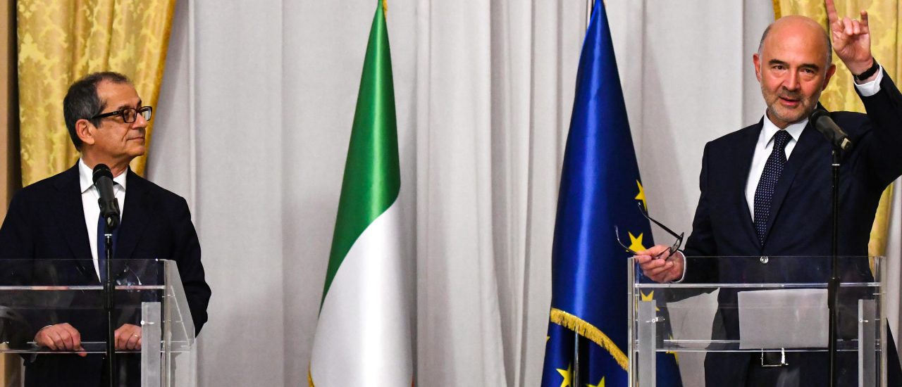 Das italienische Staatsbudget für 2019 sorgt für Kritik innerhalb der EU. Foto: Alberto Pizzoli | AFP