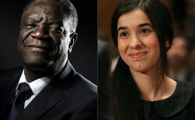 Denis Mukwege und Nadia Murad haben den Friedensnobelpreis 2018 erhalten. Foto: Joel Saget / Mark Wilson | AFP / Getty Images North America