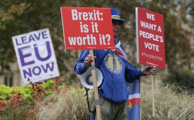 Die Brexit-Verhandlungen sorgen weiterhin für ordentlich Trubel in Großbritannien. Foto: Daniel Leal-Olivas | AFP