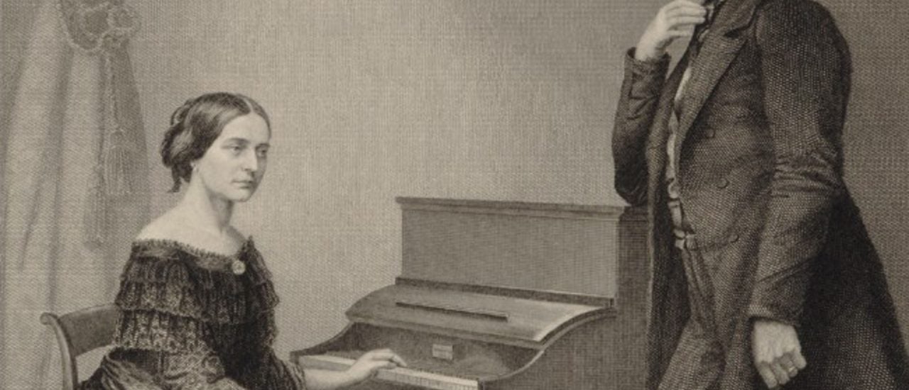 Robert Schumann heiratete 1840 die erfolgreiche Pianistin Clara Wieck. public domain | Bibliothèque nationale de France