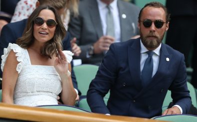 Pippa und James Middleton beim Tennis in London. Foto: Daniel Leal-Olivas | AFP