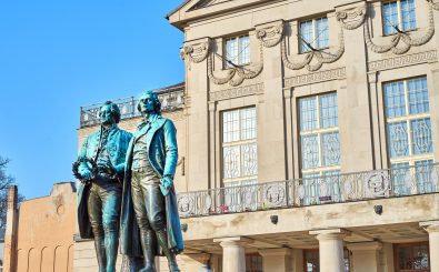 Im Deutschen Nationaltheater Weimar hat sich die Nationalversammlung vor 100 Jahren das erste Mal versammelt. Foto: Marako85 | Shutterstock