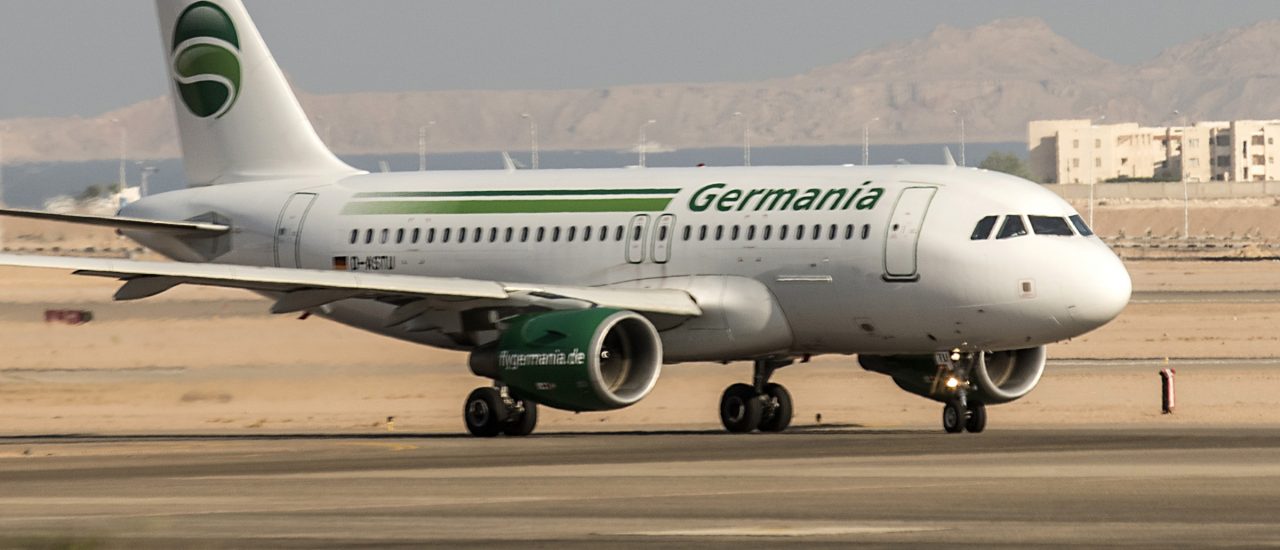 Die Fluggesellschaft Germania hat Insolvenz angemeldet. Foto: MOHAMED EL-SHAHED | AFP