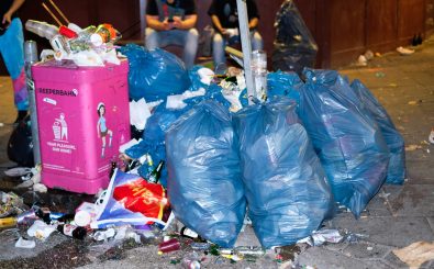 Müll ist ein Problem, mit dem alle Städte zu kämpfen haben. In Hamburg verwarnen Waste Watcher Bürger, die ihren Abfall auf der Straße liegen lassen. Foto: Lina Zavgorodnia | shutterstock.com