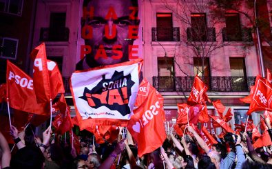 Wahlparty der sozialistischen Partei PSOE in Madrid. Foto: Javier Soriano | AFP
