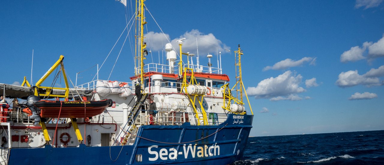 An Bord der „Sea-Watch 3“ herrscht Notstand. Foto: Federico Scoppa | AFP