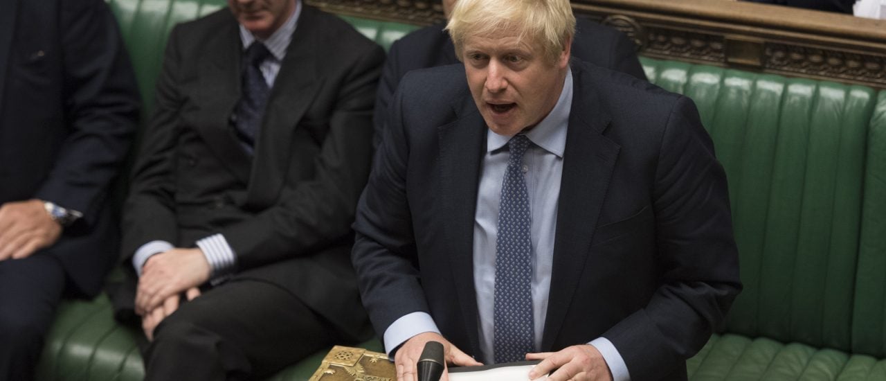 Premierminister Boris Johnson will den Brexit erzwingen – zur Not auch ohne ein Abkommen mit der EU. Foto: Jessica Taylor/UK Parliament | AFP