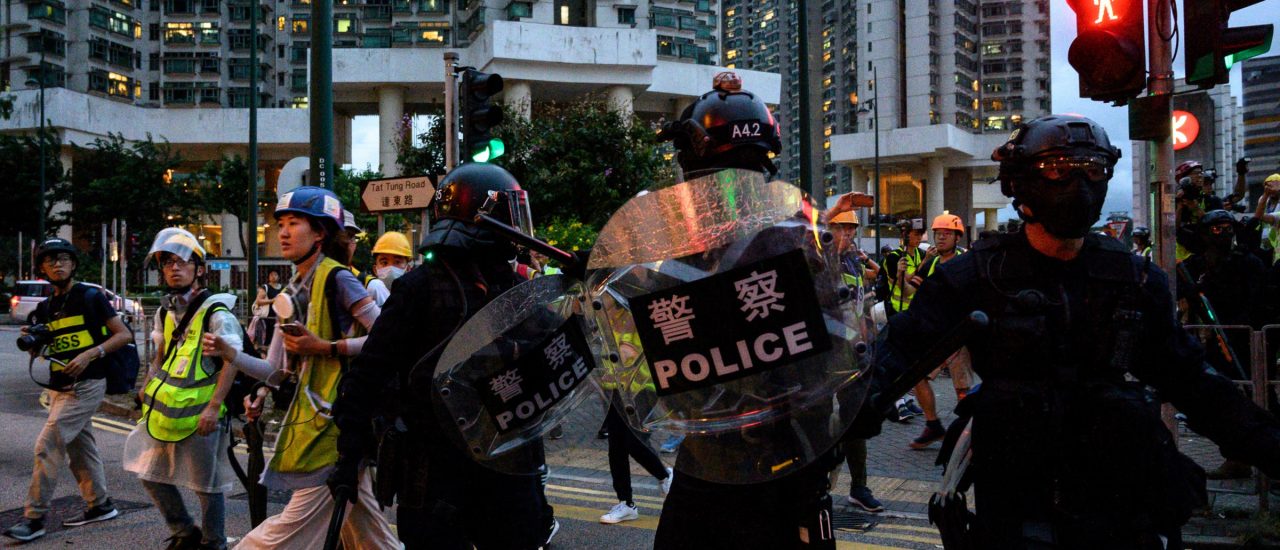 Seit Monaten gehen in Hongkong Hunderttausende für mehr Demokratie auf die Straße. Foto: Philip Fong | AFP