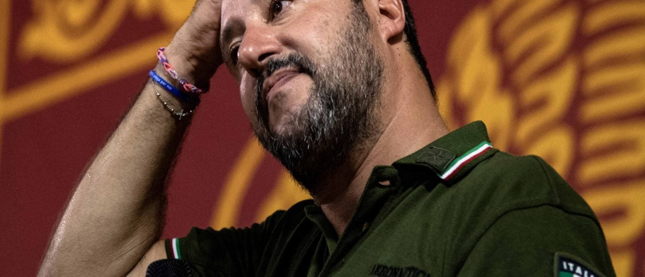 Lega-Chef Matteo Salvini ist der Verlierer dieses Sommers, schreibt die Journalistin Andrea Affaticati. Sein politisches Ende war es trotzdem nicht. Foto: Marco Bertorello | AFP