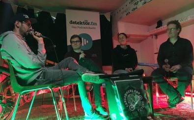 Vier reden übers Lastenrad: Antritt zu Gast im Rekorder Dortmund. Foto: detektor.fm