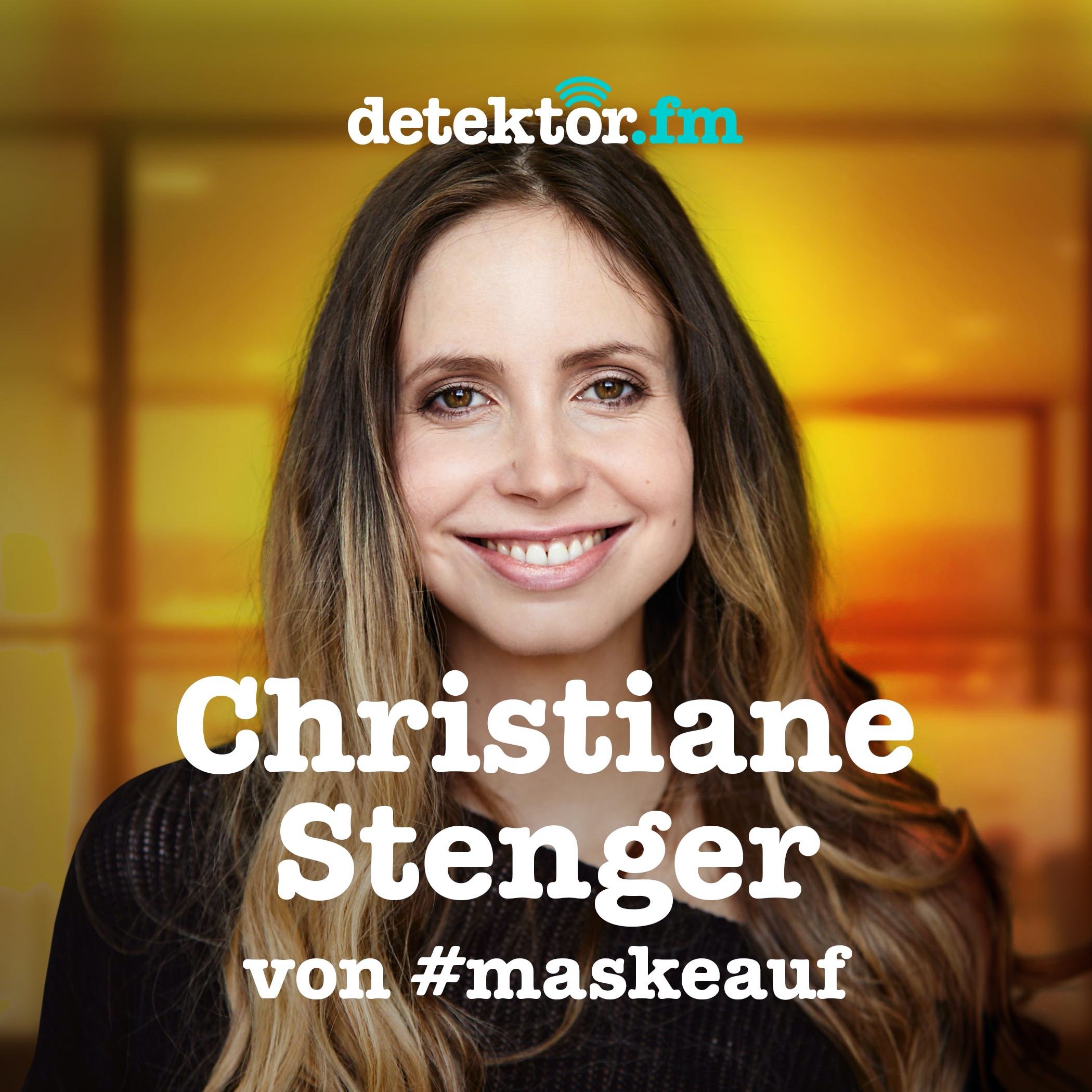 Christiane Stenger – Mit Kaffeefilter vor dem Mund