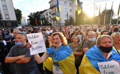 Protestierende in Kiew