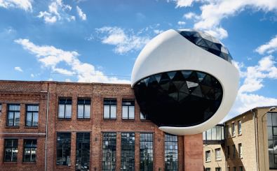 Niemeyer Sphere in Leipzig. Foto: Stephan Ziegert